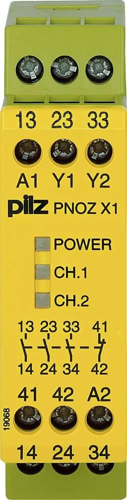 Pilz PNOZ X PNOZ X1 Emergency Stop Safety Relay, 24V ac/dc, Single