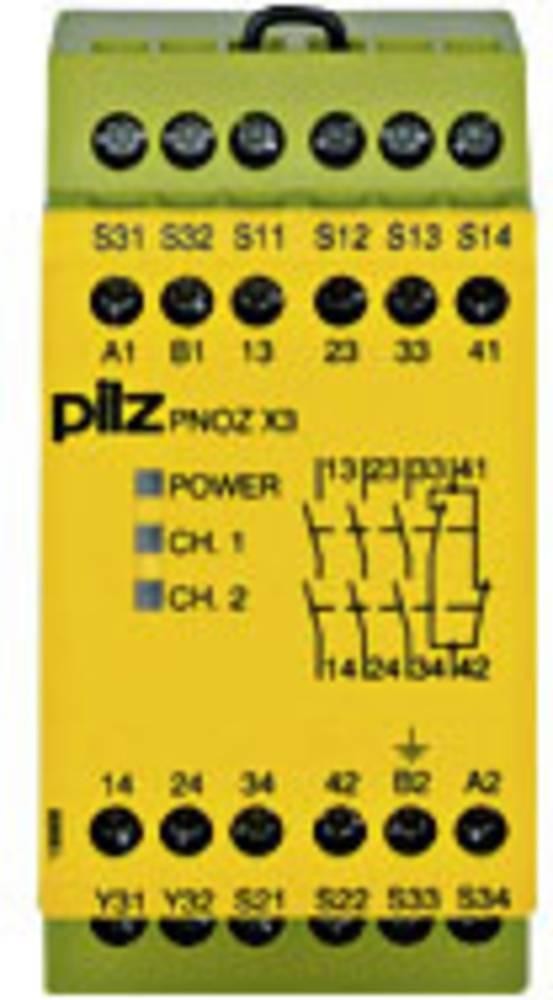 Sicherheitsschaltgerät PNOZ X3 230VAC 24VDC 3n/o 1n/c 1so PILZ