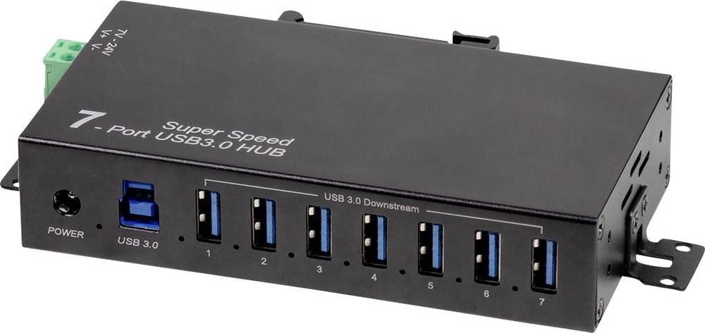 LogiLink UA0444 USB-Hub 7 Port USB-A USB 3.0 5 GBit/s for