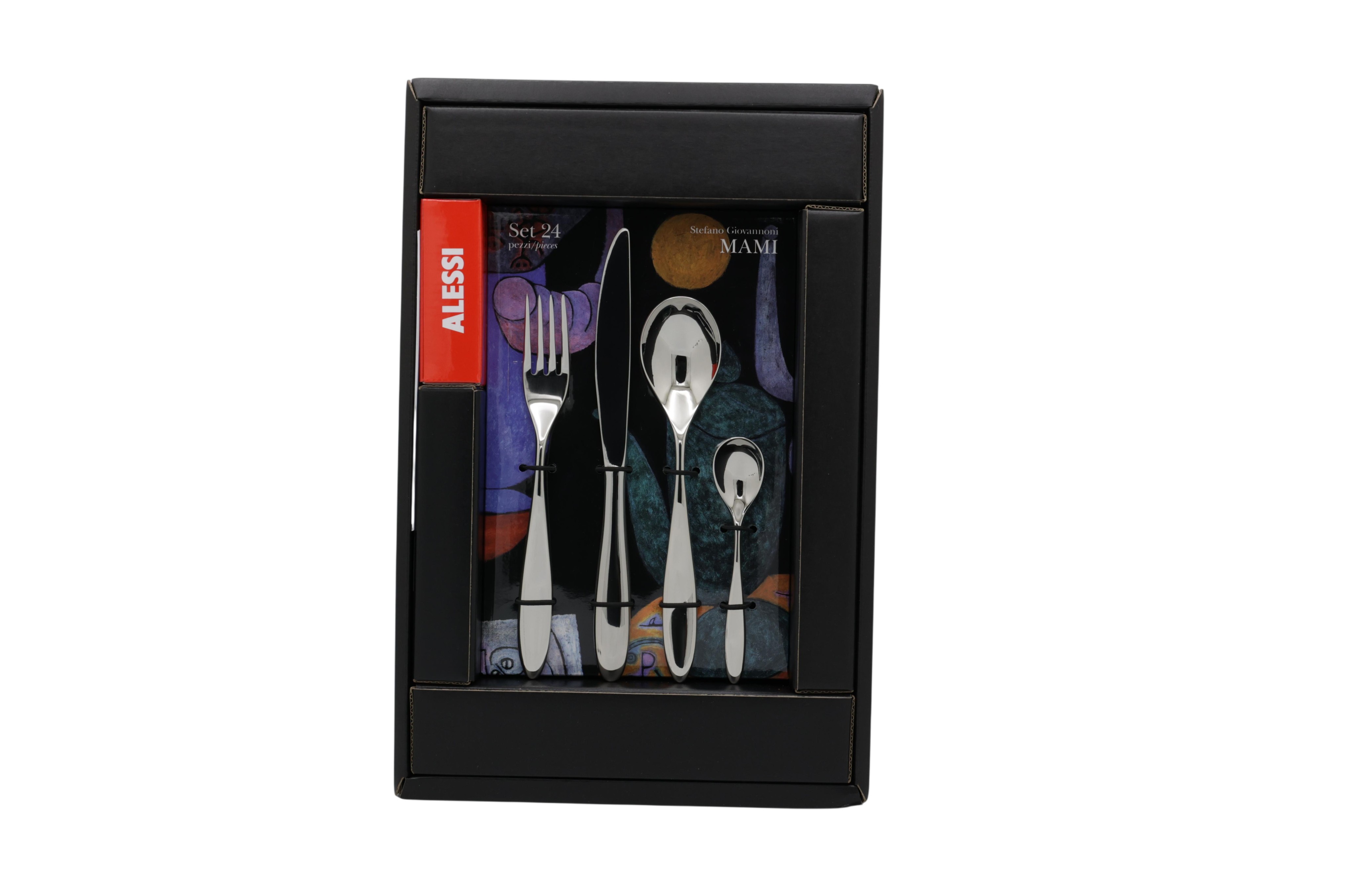 Alessi SG38S24M flatware set 3 pc(s) Stainless steel - Alessi SG38S24M