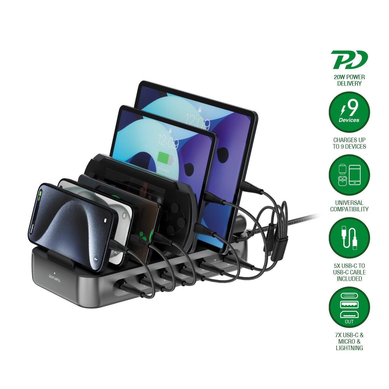 4smarts 541805 mobile device charger Universal Black AC Indoor -