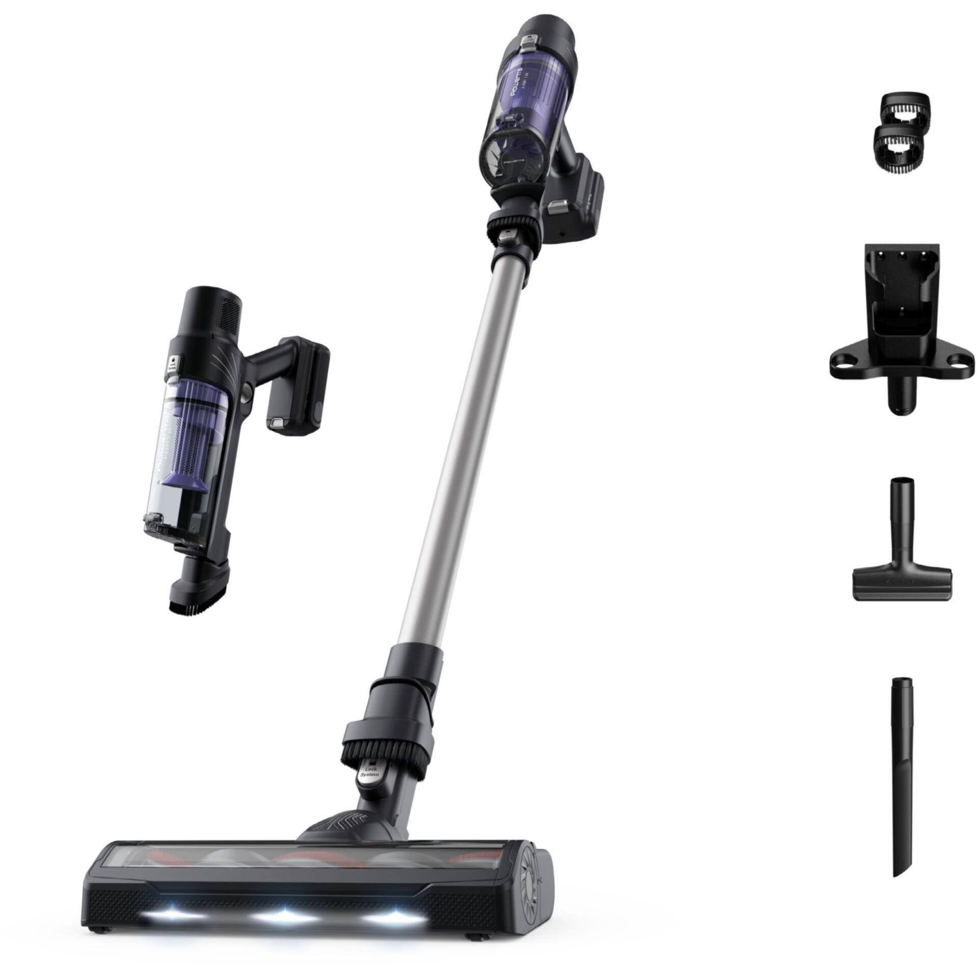 Rowenta RH6A35 2-in-1 stick vacuum Battery Dry Bagless Purple, Silver