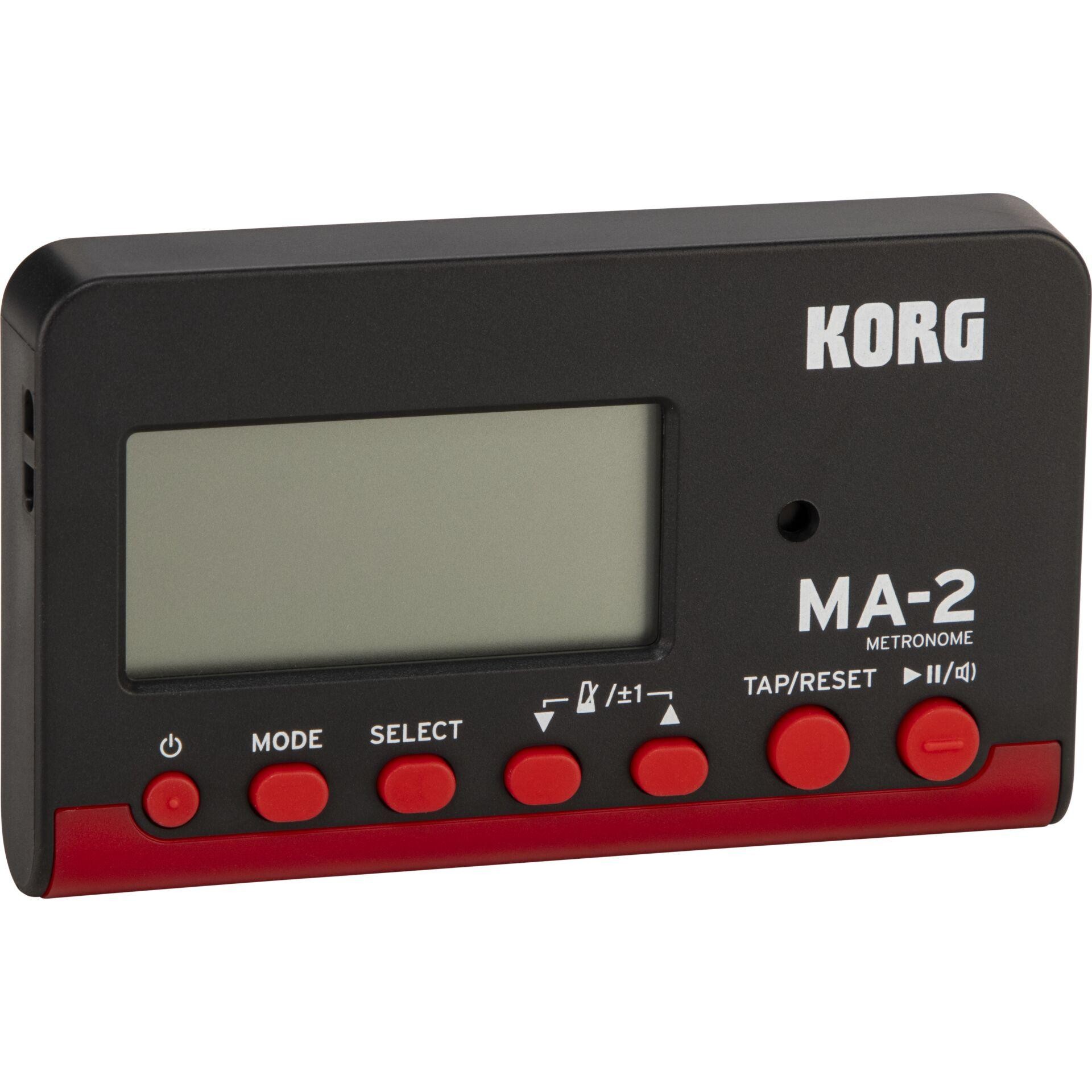 Korg MA-2 30 - 252 bpm Digital metronome Black, Red - Korg MA-2, AAA,