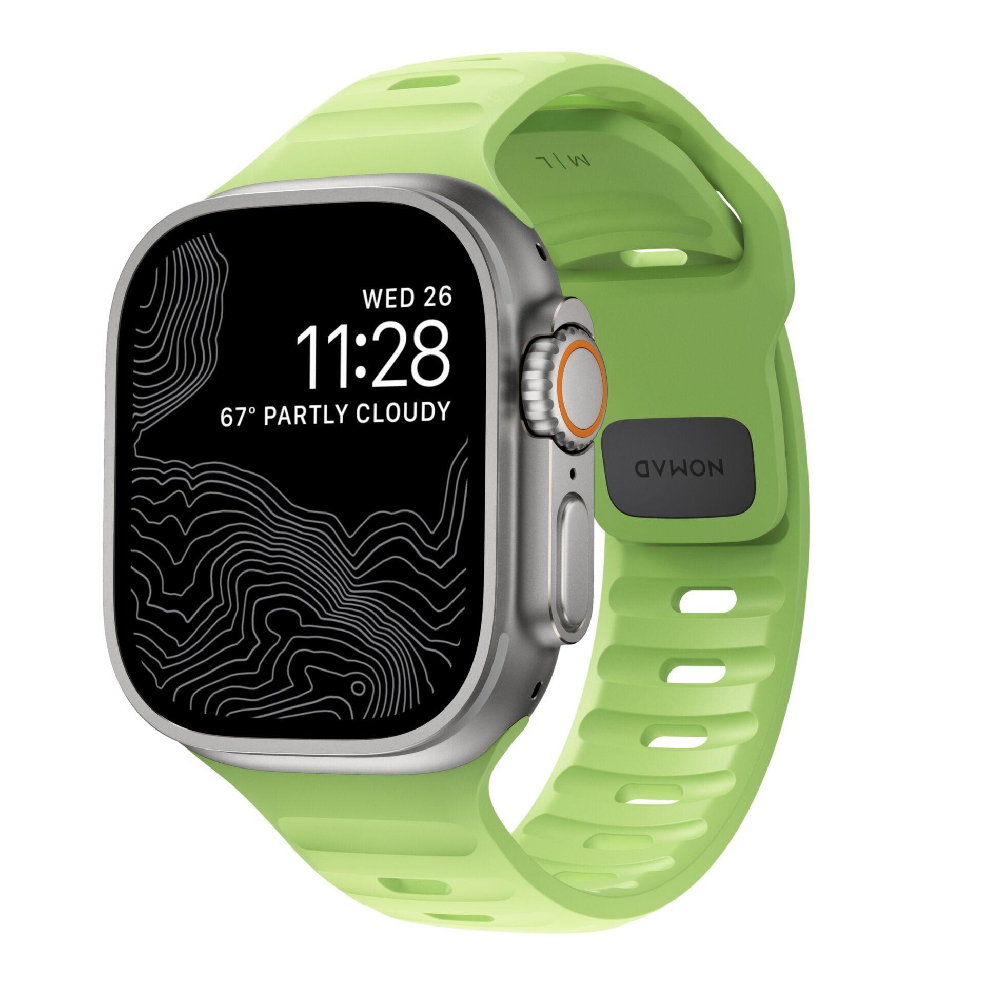 Nomad Sport Band Light Green Rubber - Nomad Sport Band, Band,