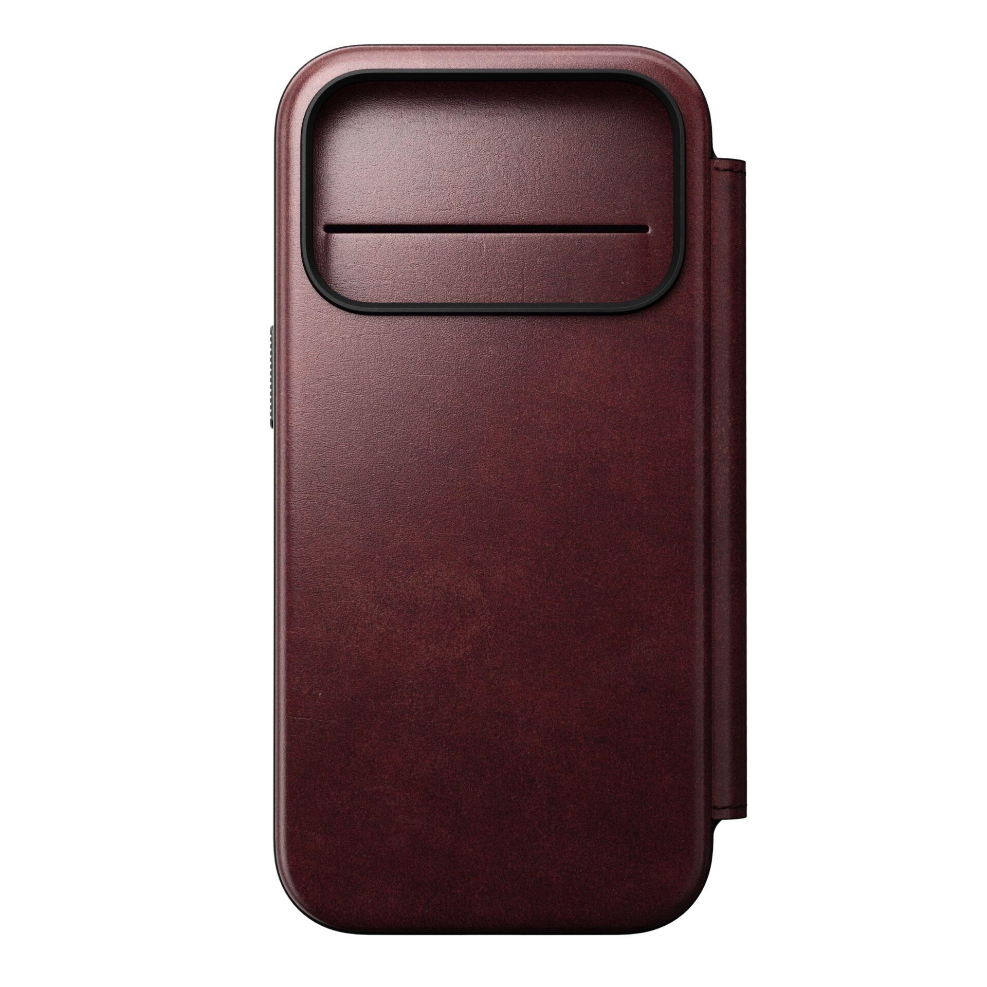 Nomad Modern Leather Folio mobile phone case 16 cm (6.3") Burgundy -
