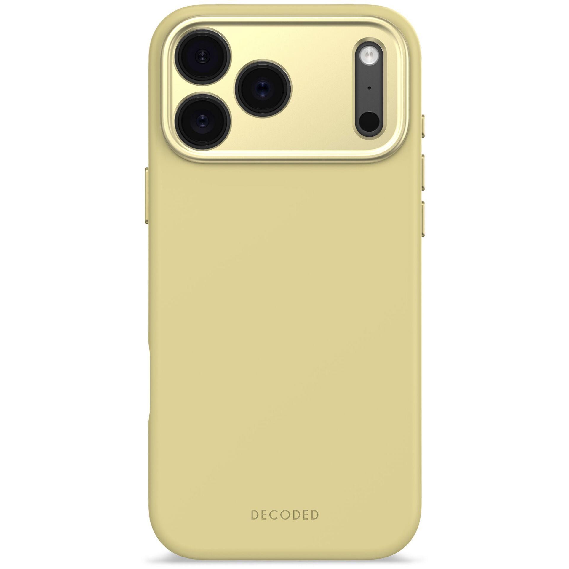 Decoded Silicone Backcover Apple iPhone 17 Pro Max Yuma Yellow mobile