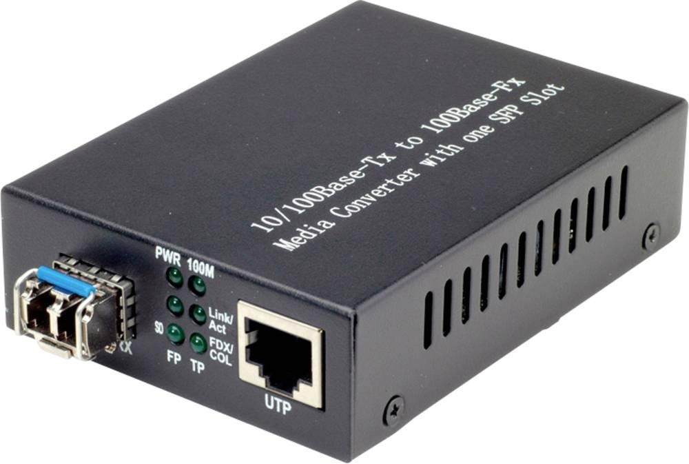 VALUE 21.99.1070 network media converter 100 Mbit/s Black - VALUE 21.
