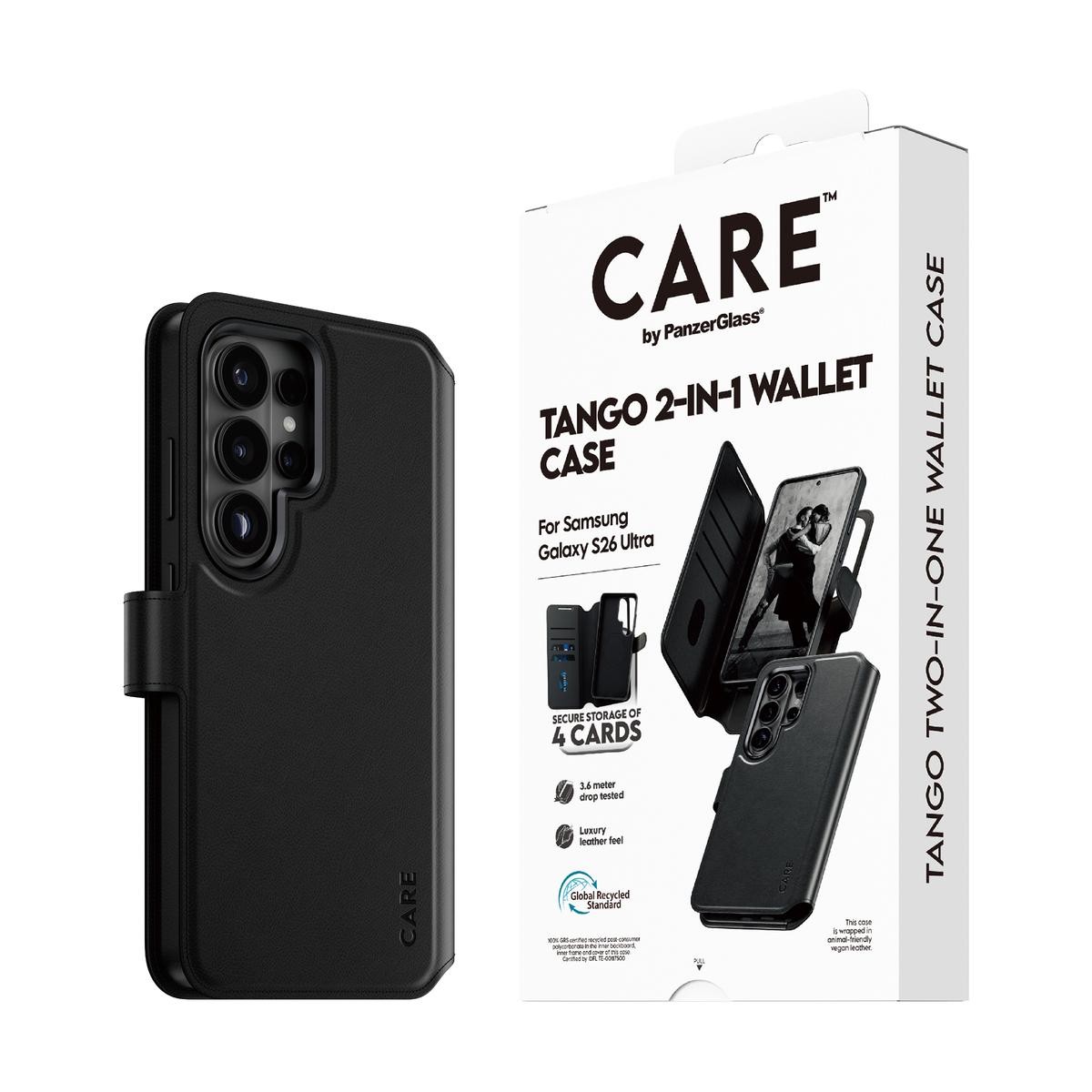 PanzerGlass CARE by Tango 2-in-1 Wallet Case w. Qi Samsung