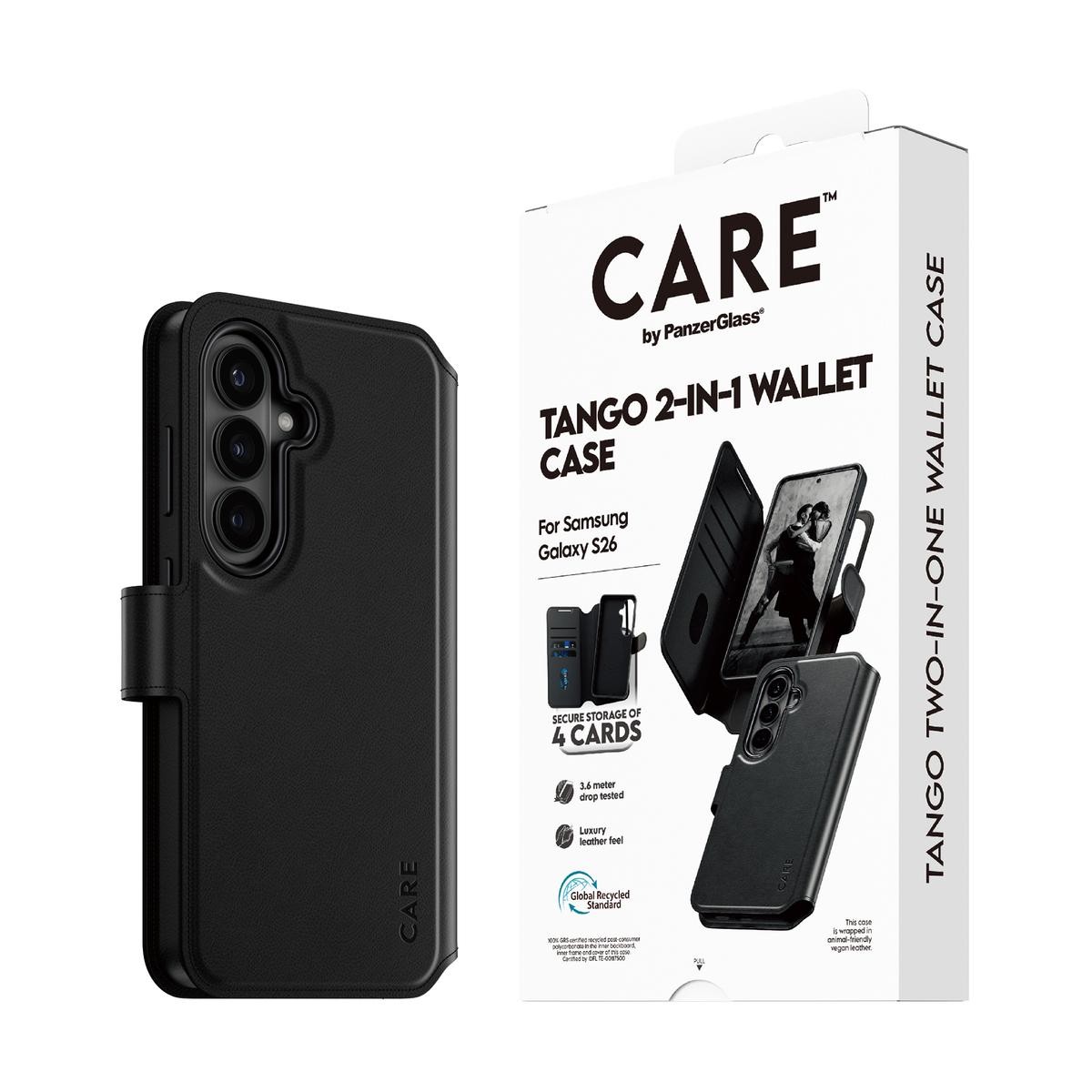 PanzerGlass CARE by Tango 2-in-1 Wallet Case w. Qi Samsung