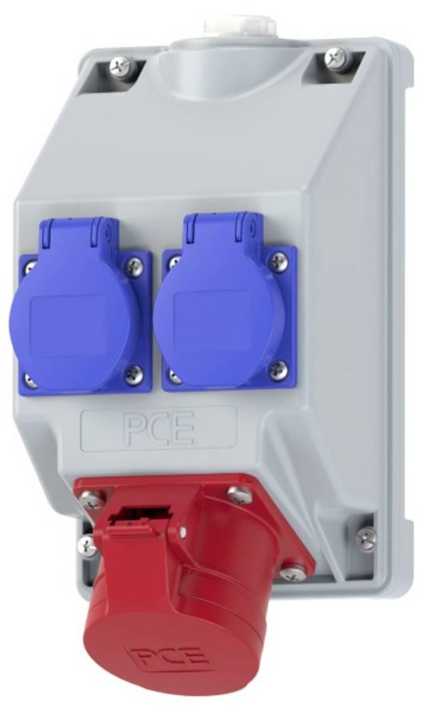 PC Electric 16081552 Steckdosen-Verteiler grey, Blau, Rot