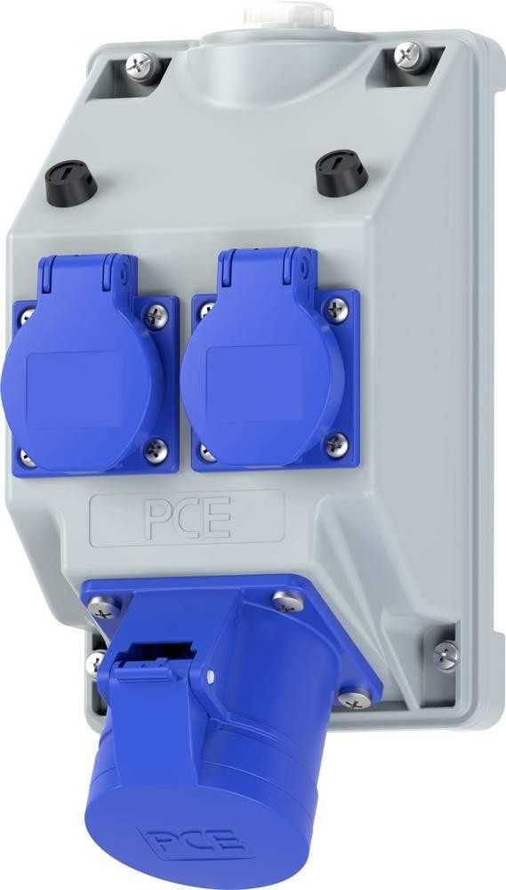 PC Electric 16082352 Steckdosen-Verteiler grey, blue