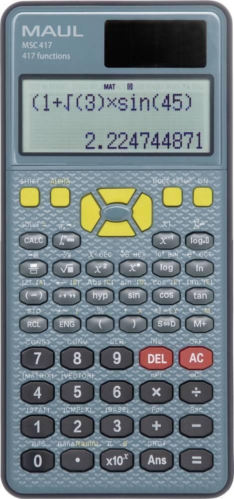 MAUL MSC 417 calculator Pocket Scientific Black, Blue - MAUL MSC 417,
