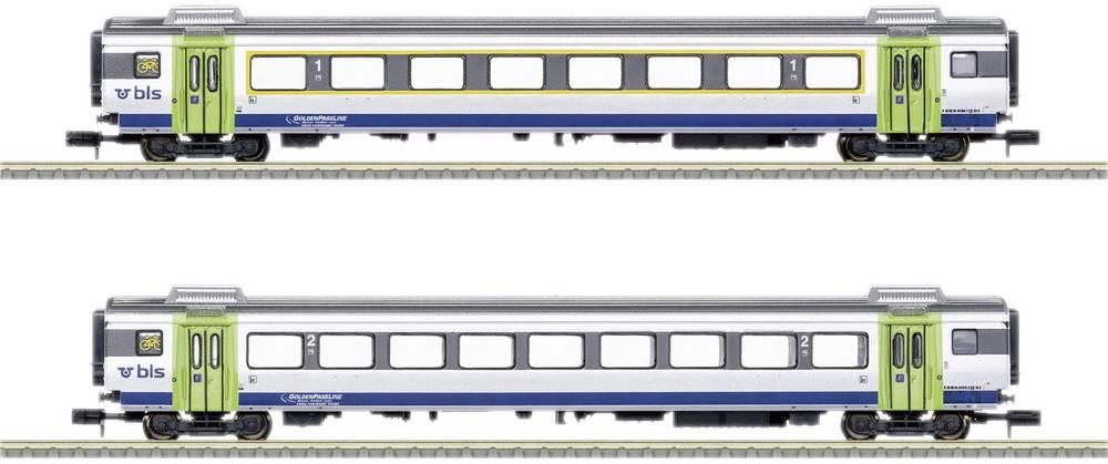 MiniTrix 18294 N pacco di 2-Set Personenwagen GoldenPassLine der BLS