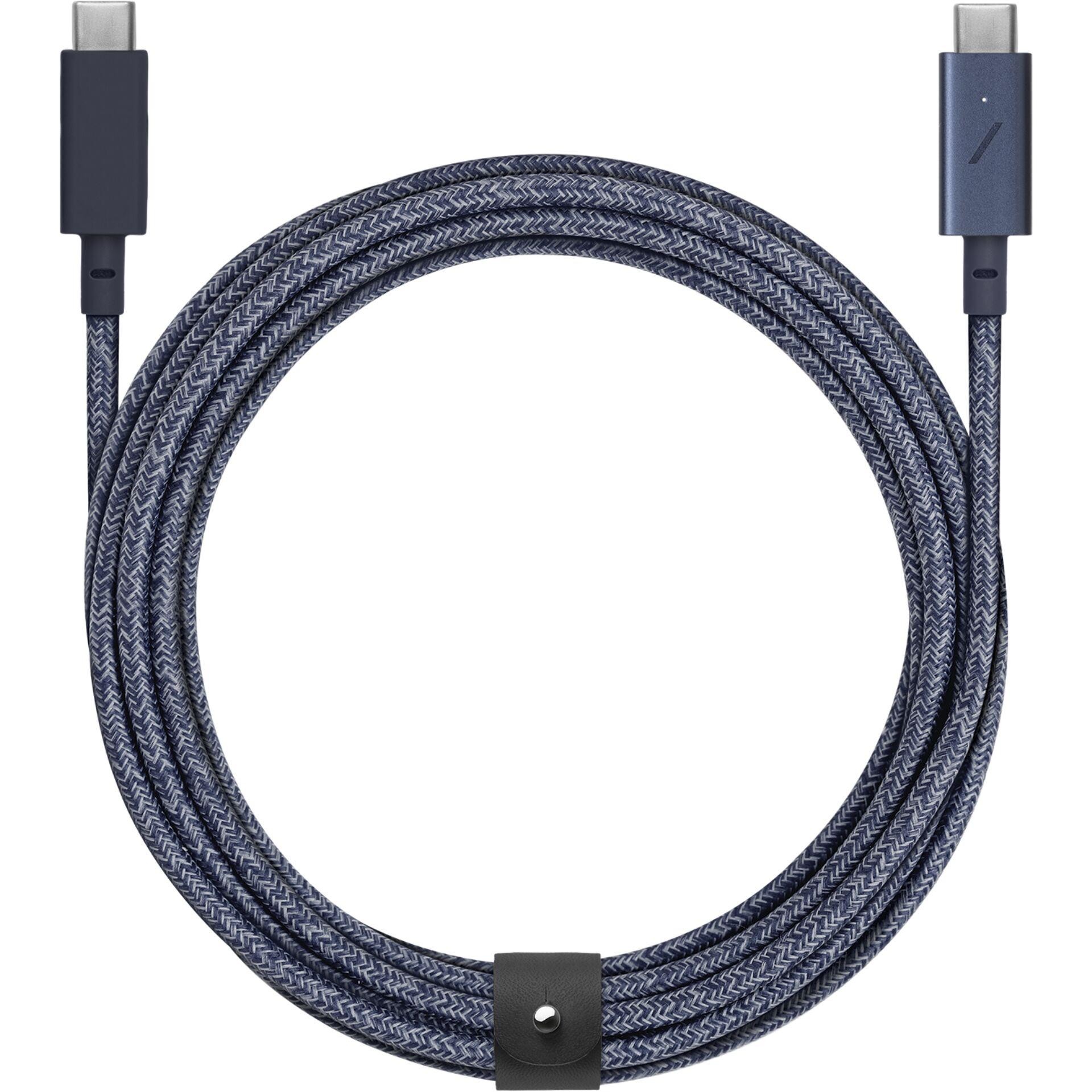 Native Union Belt Cable Pro cable USB USB 2.0 2,4 m USB C Azul -