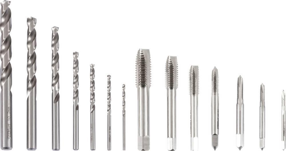 FRITZFURT 3701-6015 Maschinengewindebohrer-Set 15teilig 2.5 mm, 3.3