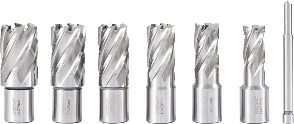 FRITZFURT 3121-1017 Kernlochbohrer-Set 7teilig 14 mm, 16 mm, 18 mm,