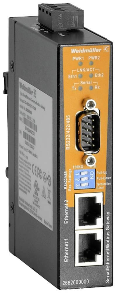 Weidmüller 2682600000 IE-CS-MBGW-2TX-1COM Gateway RJ-45, Sub-D9
