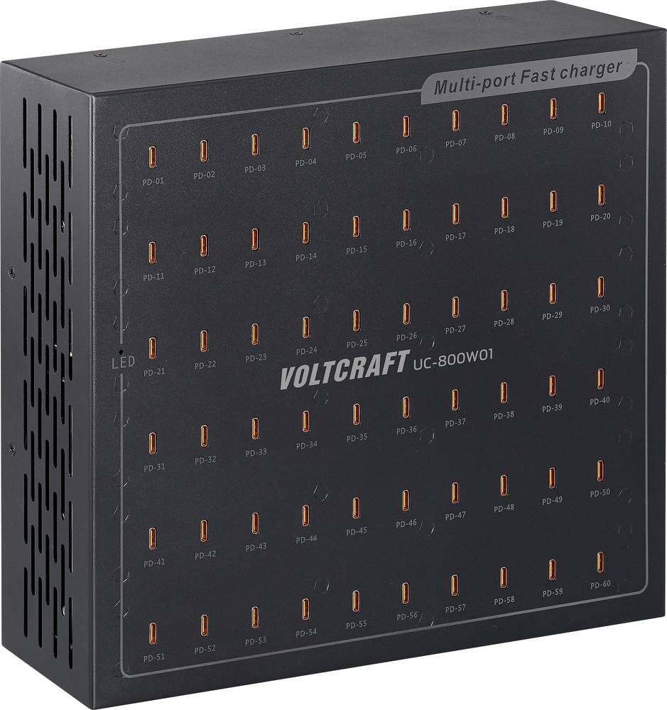VOLTCRAFT UC-800W01 USB charger 800W USB-C USB PD black
