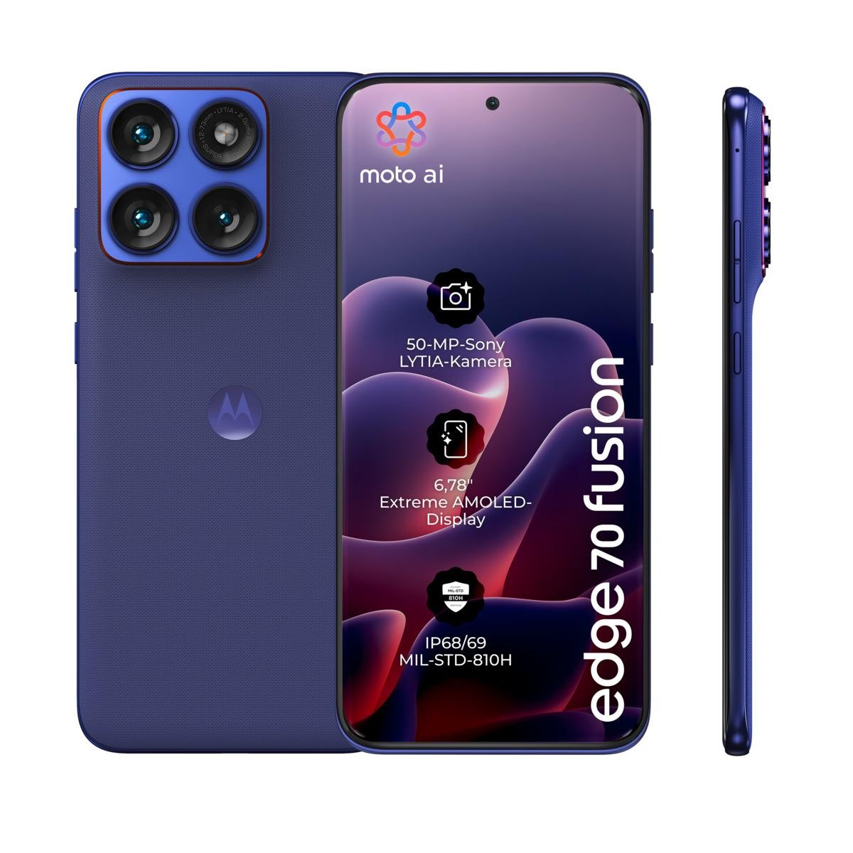 Motorola Edge 70 Fusion (8-256 GB) Orient blue ohne Simlock, ohne