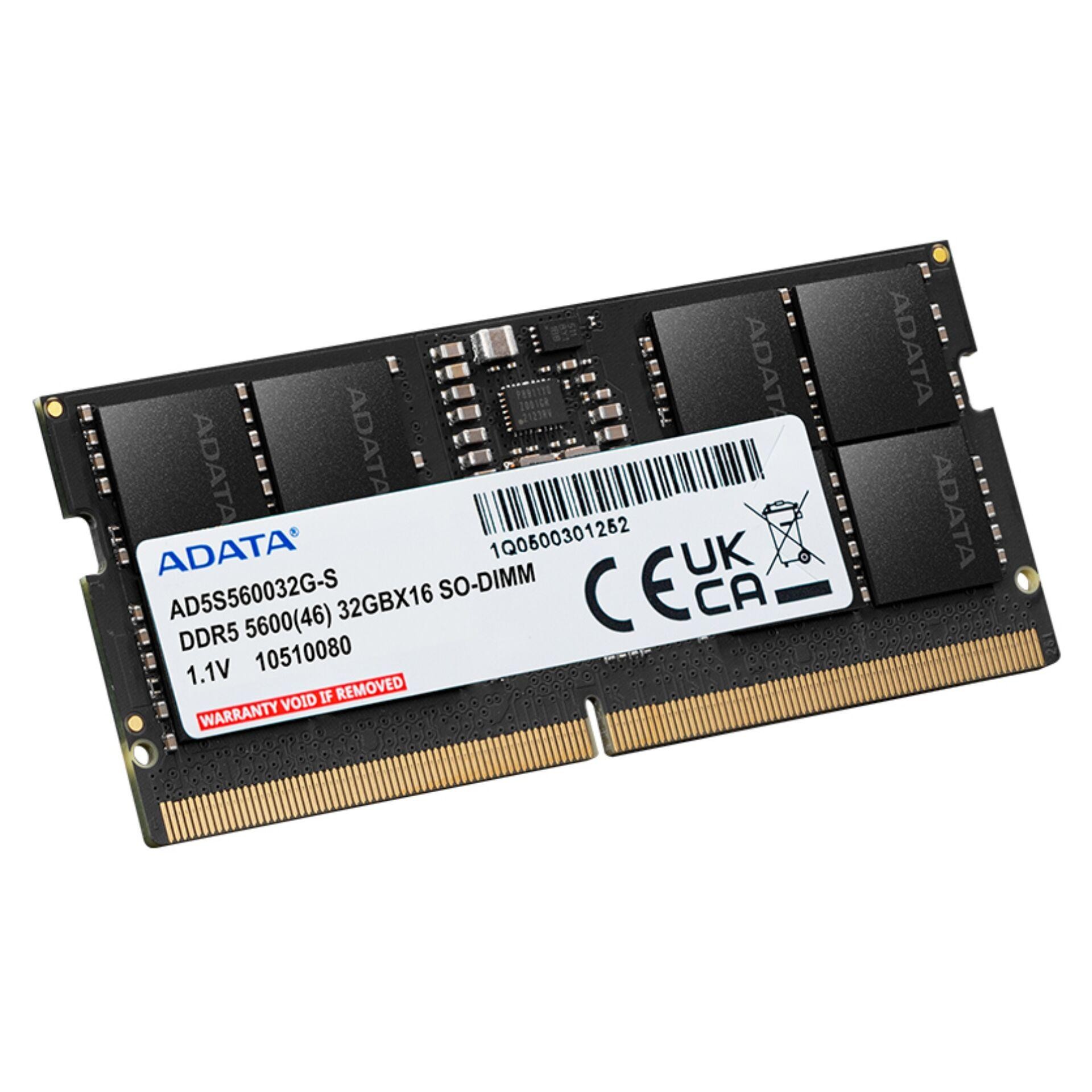 ADATA AD5S560032G-S módulo de memoria 32 GB 1 x 32 GB DDR5 262-pin