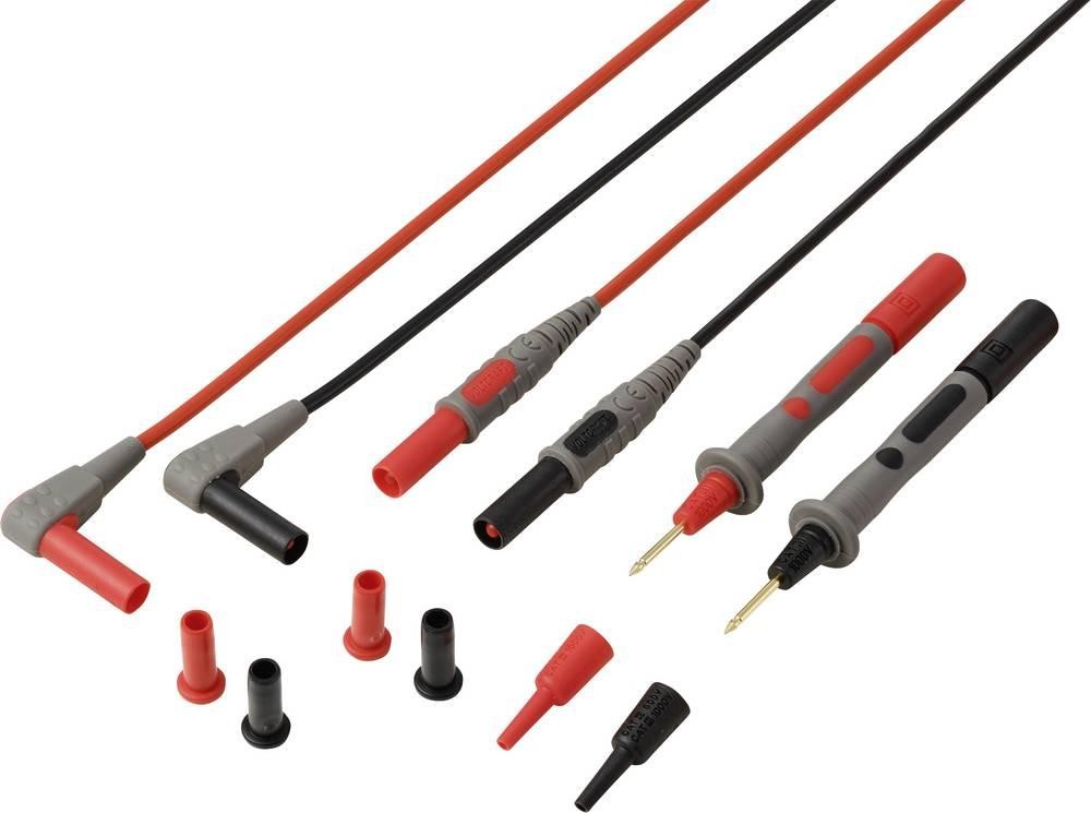 VOLTCRAFT MSL-850 Premium silicone Messleitung gold Kontakte 1.2m 1