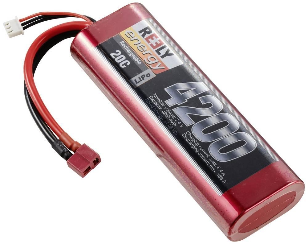Reely Modellbau-Akkupack (LiPo) 7.4V 4200 mAh Zellen-Zahl: 2 20 C