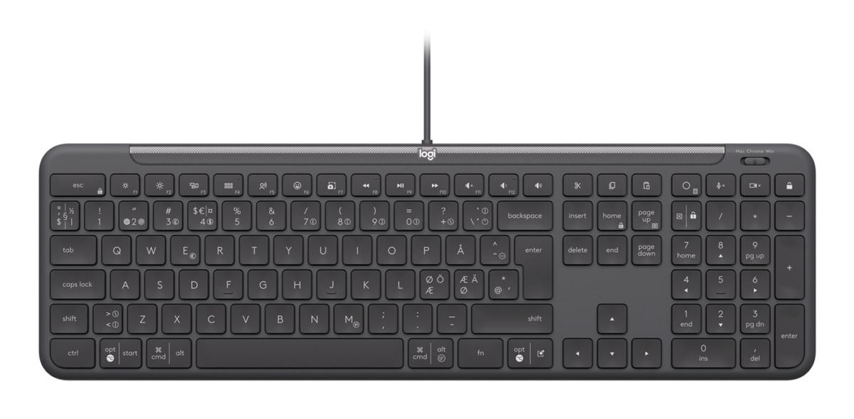 Logitech Wired K620 Business, QWERTY-Layout, graphit