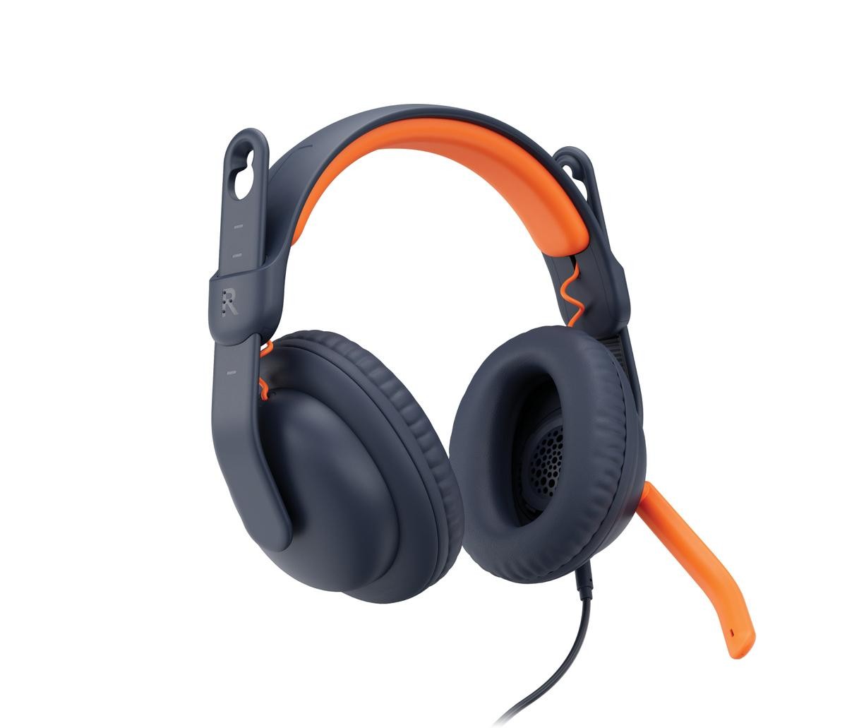 Logitech Zone Learn Over-Ear-Headset, USB-C, blau-orange