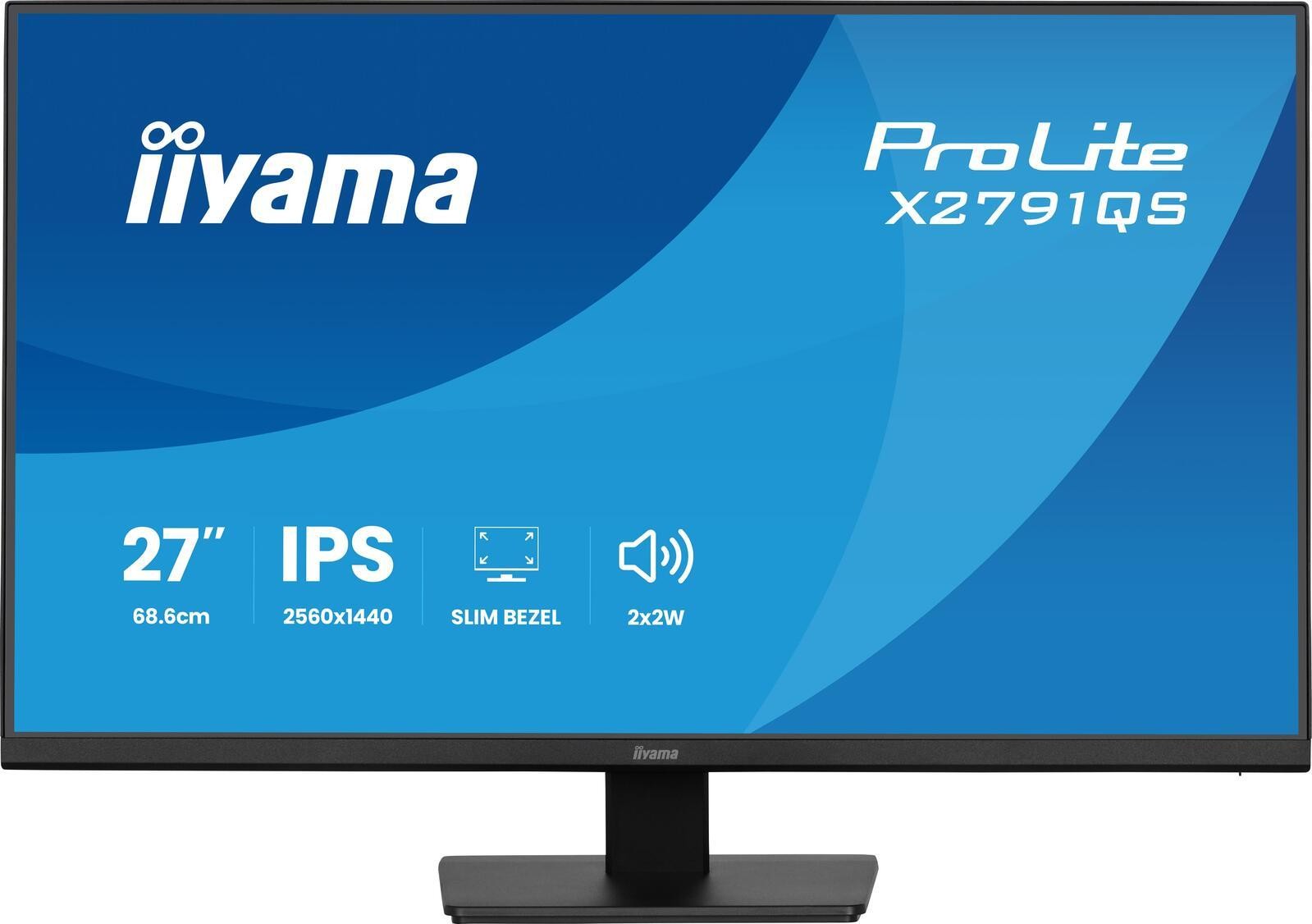 iiyama ProLite X2791QS-B1 Monitor PC 68,6 cm (27") 2560 x 1440 Pixel