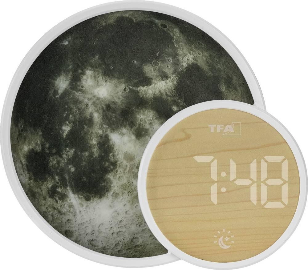 TFA Dostmann 60.2050.02 Quarz alarm clock white Alarmzeiten 1 USB