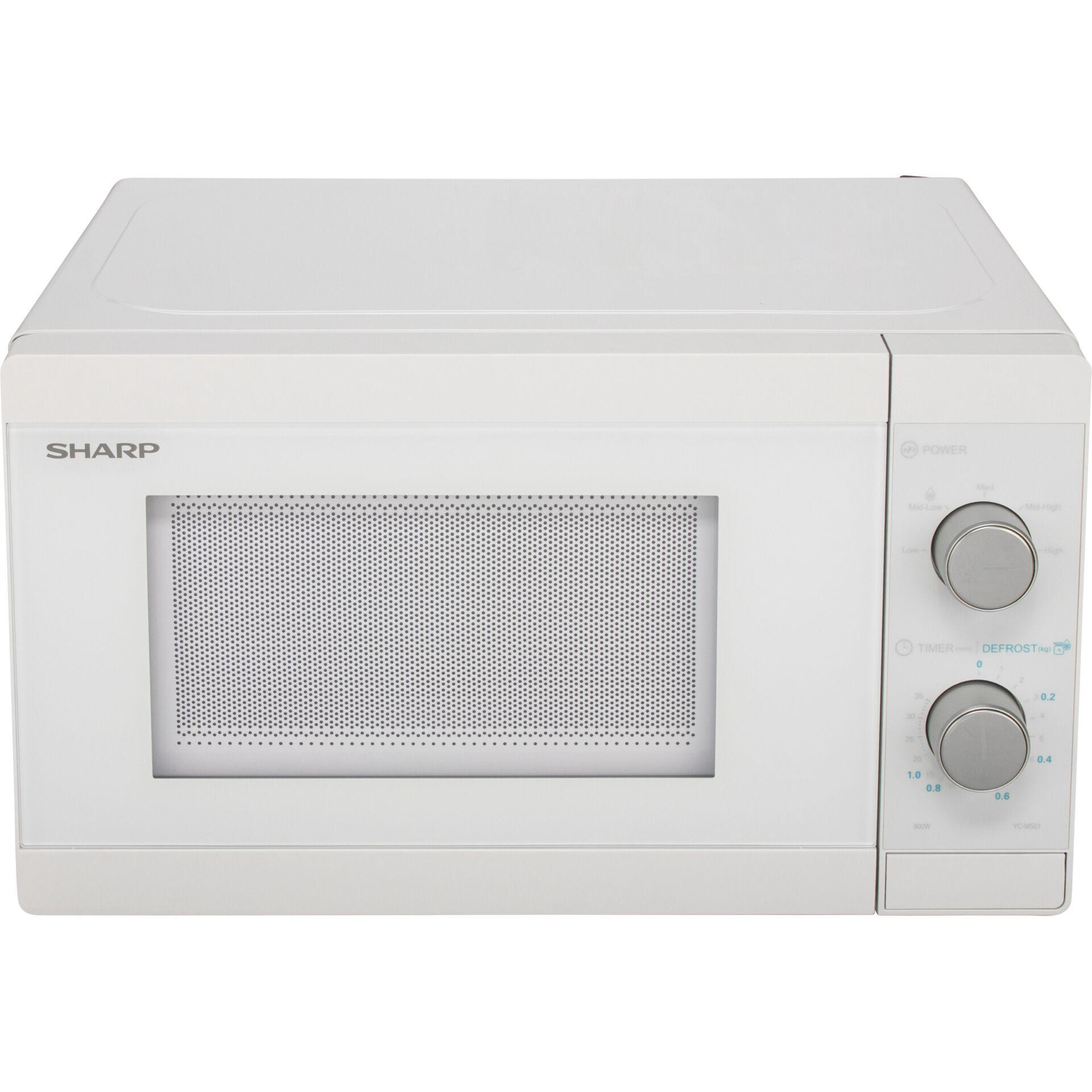 Sharp YC-MS01E-C microwave White Solo microwave Countertop 20 L 800 W
