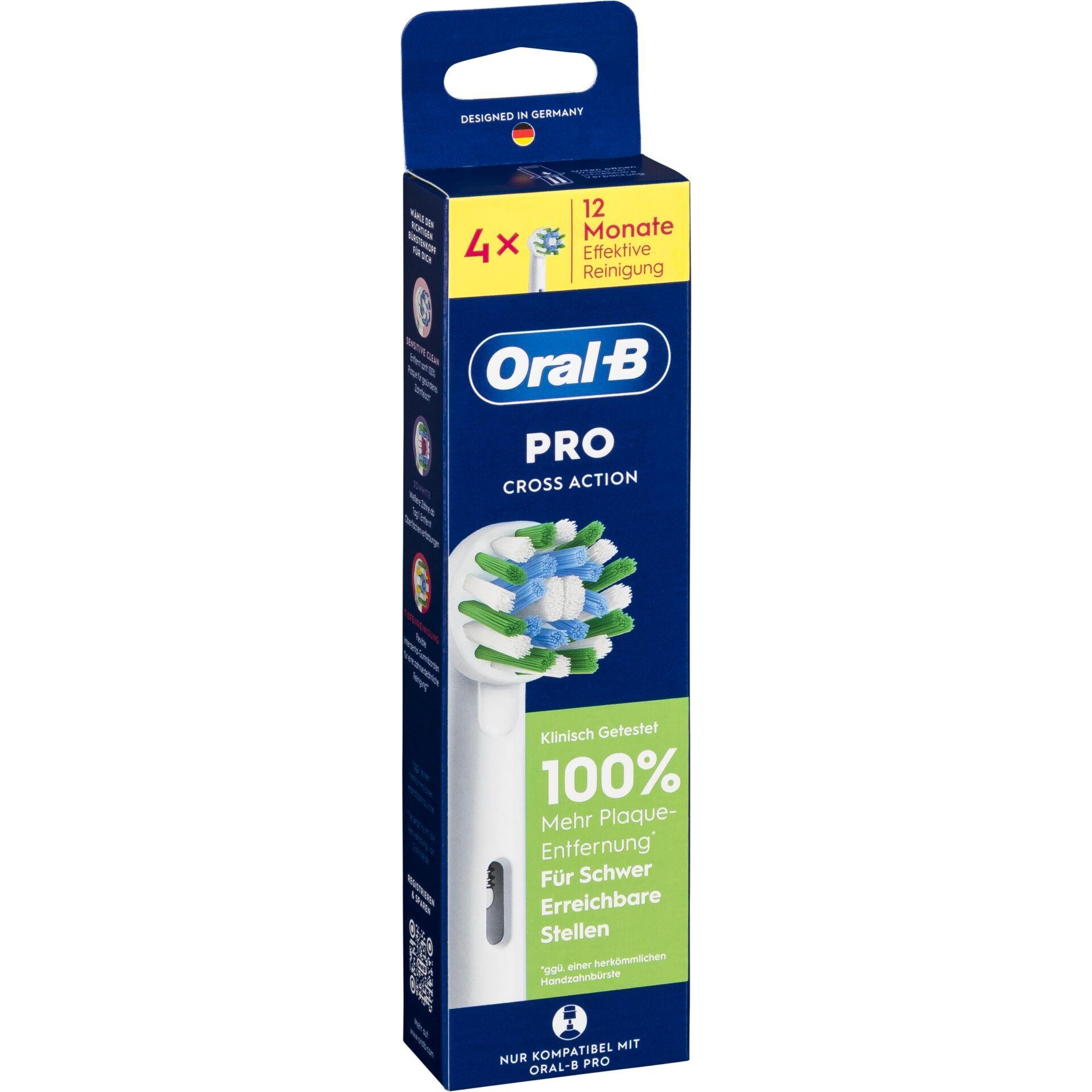 Oral-B Aufsteckbürsten Pro CrossAction 4er