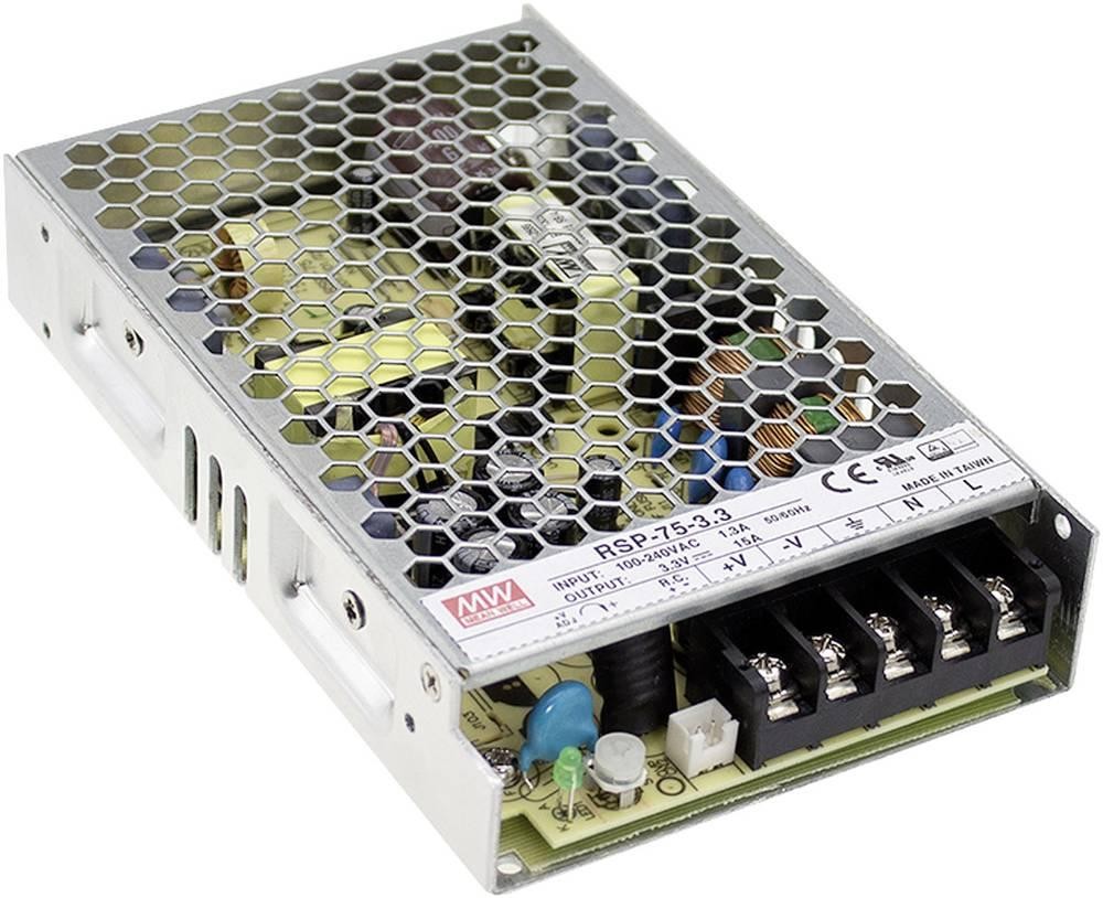 MEAN WELL RSP-75-13.5 unidad de fuente de alimentación 75,6 W 1U Met