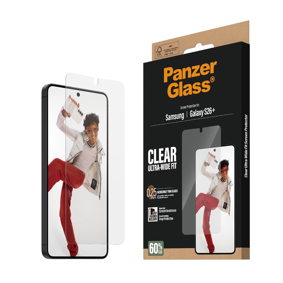 PanzerGlass Screen Protector Galaxy S26+/EasyAligner - Passend für