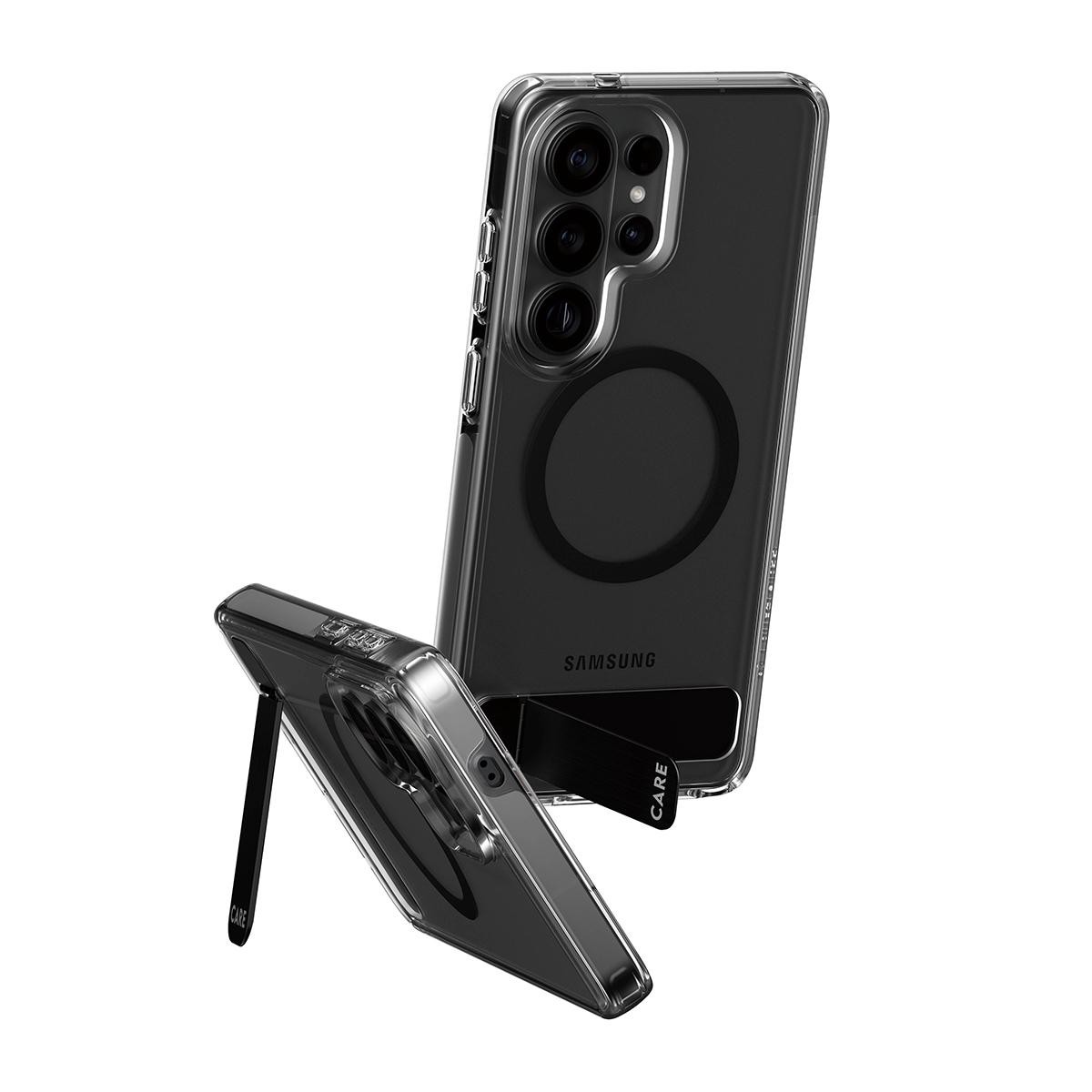PanzerGlass CARE by Kickstand Case Transparent w. Qi Samsung