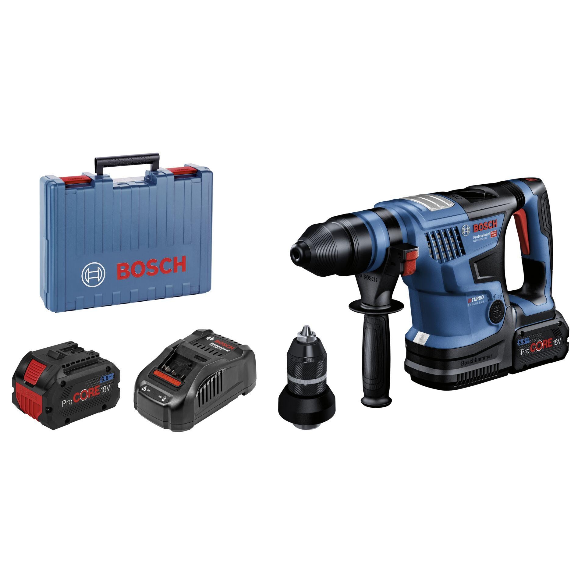 Bosch GBH 18V-34 CF Professional 500 tr/min SDS Plus 4,9 kg Noir,