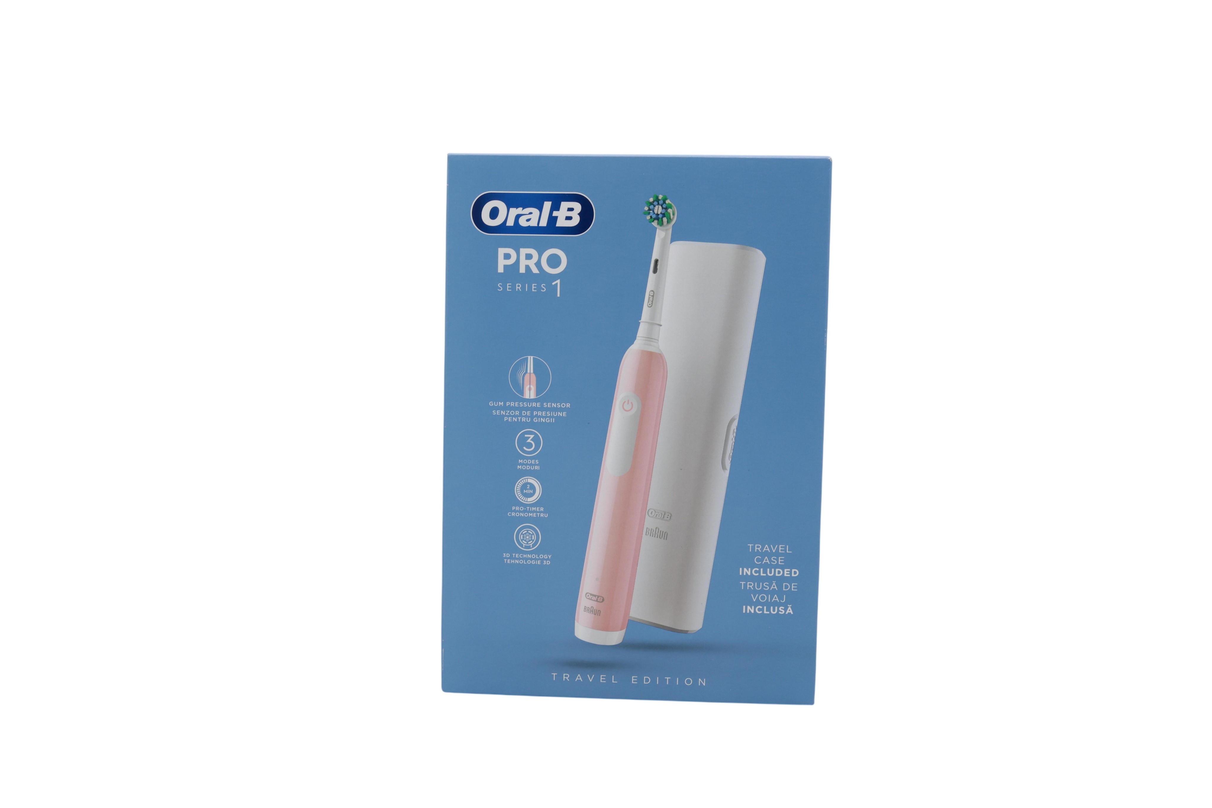 Braun Oral-B Pro Series 1 Cross Action with Reiseetui elektr. Zahnbü