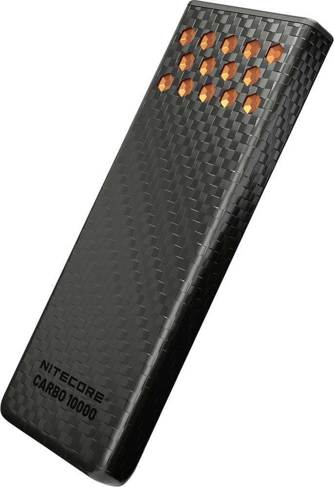 NiteCore NC-CARBO10000G2-O Powerbank 10000 mAh Pass-Through Charging