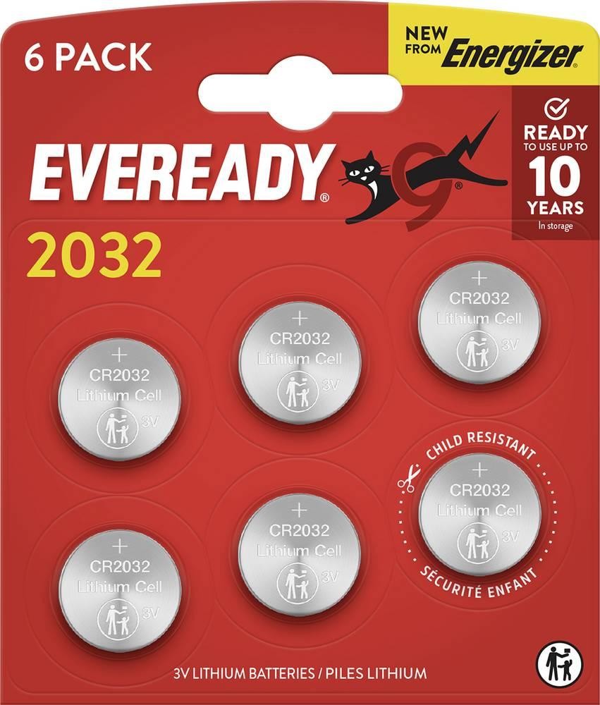 Eveready button cell CR2032 3V 6 St. E304439600