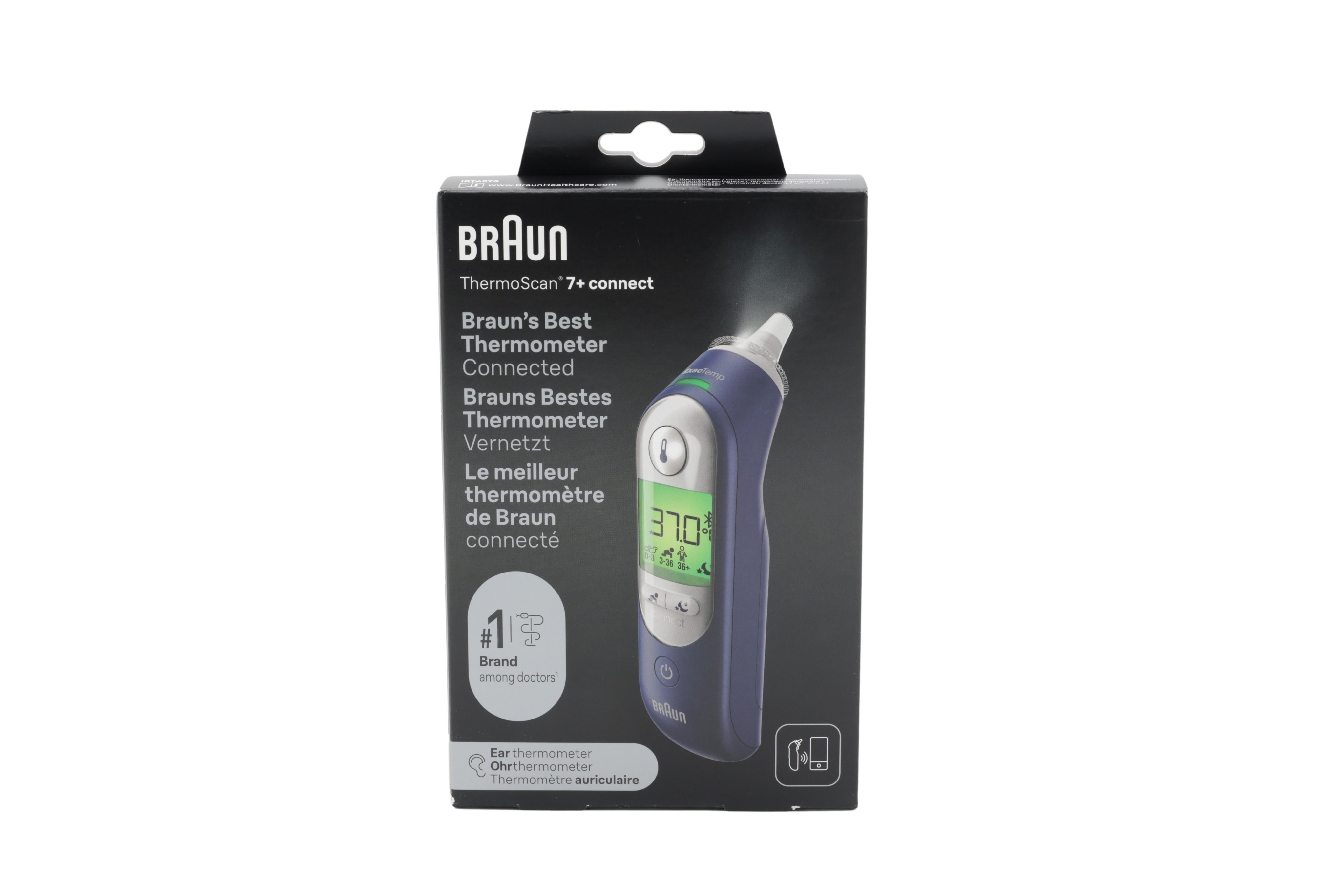 Braun ThermoScan 7+ Connect Fieberthermometer con Bluetooth