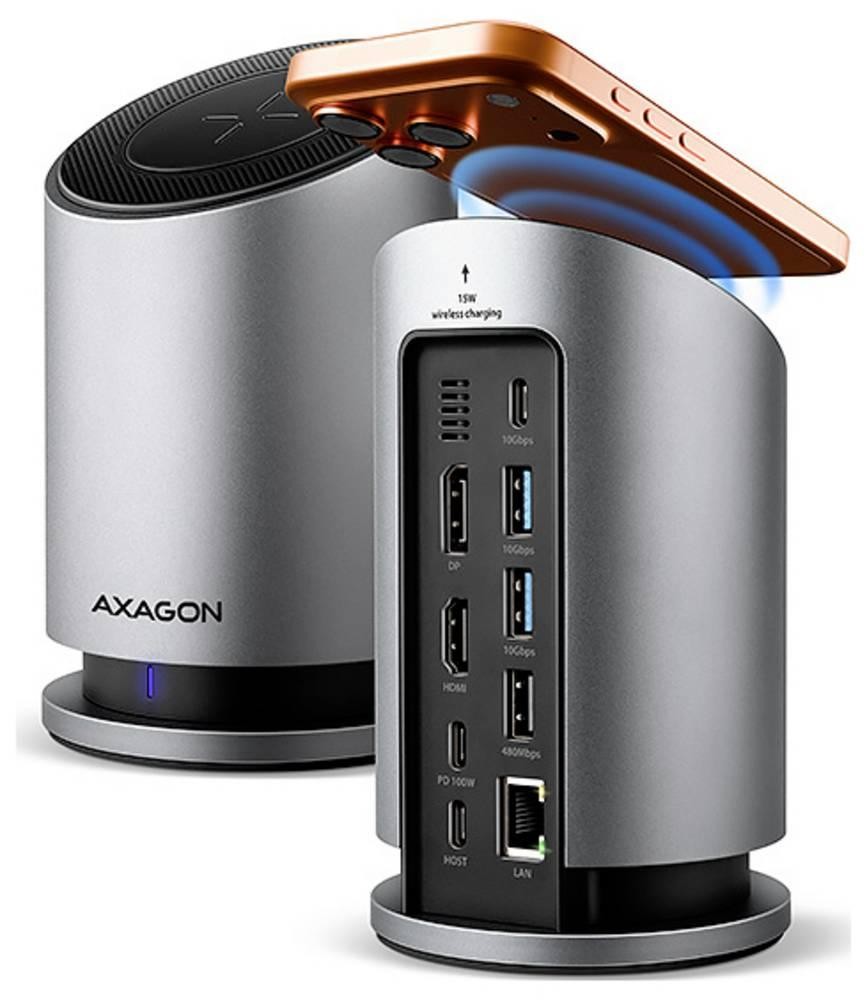 AXAGON USB-C Dockingstation inkl. Ladefunktion, USB-C Power