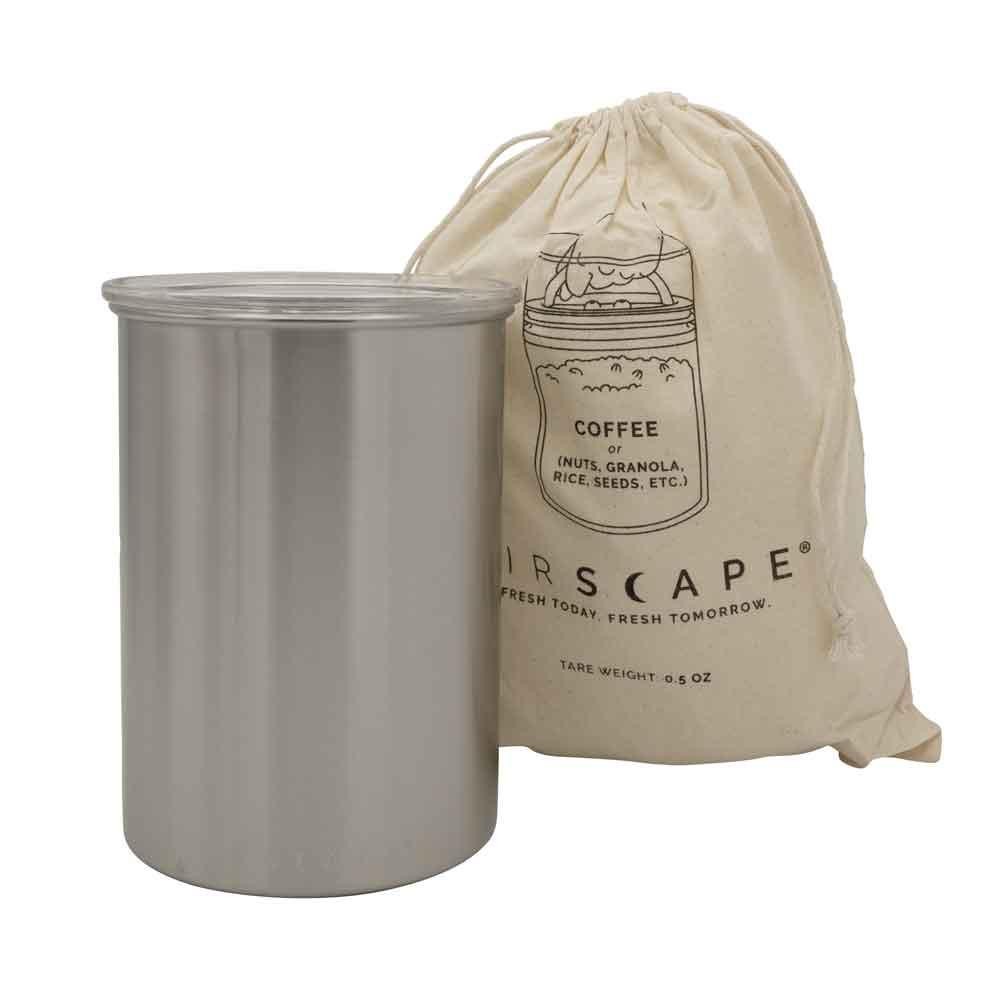 Airscape Edelstahl-Aromabehälter mittel, silber gebürstet