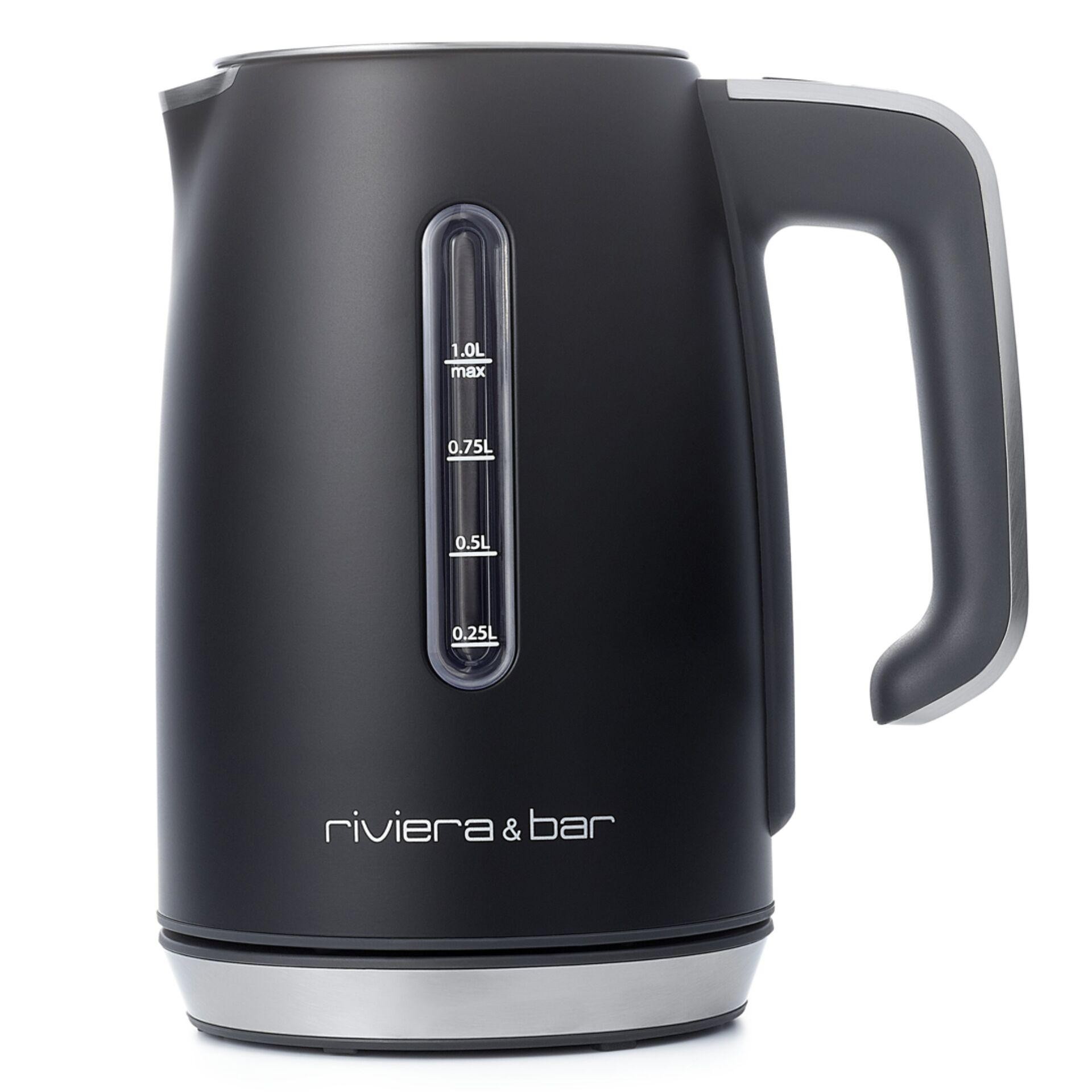 riviera&bar purple kettle Stainless Steel 1L Black
