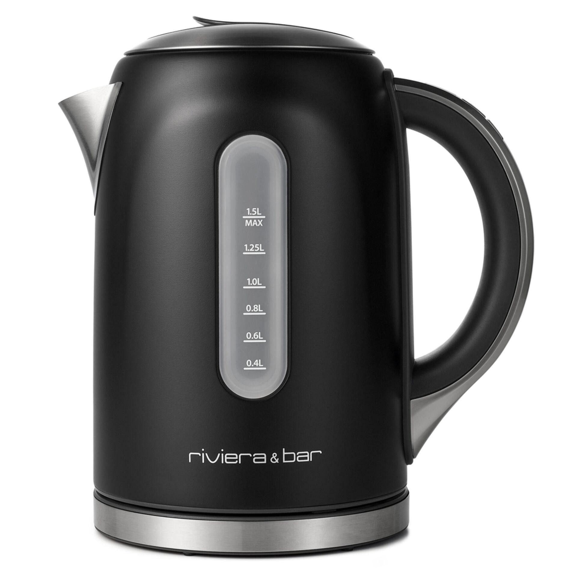 riviera&bar MILA kettle Stainless Steel 1,5L Black