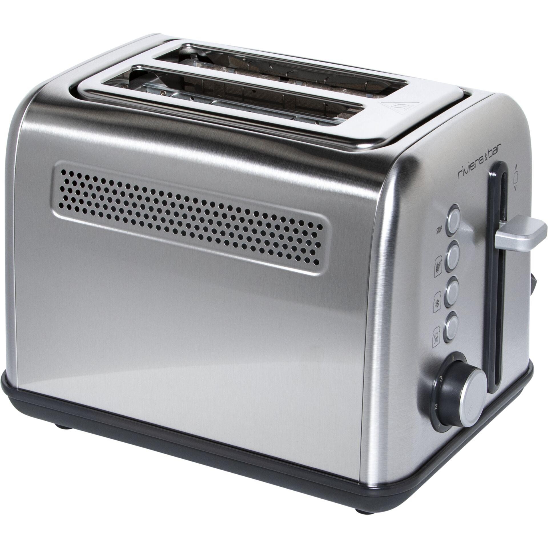 riviera&bar Toaster Stainless Stainless Steel 2 short slots