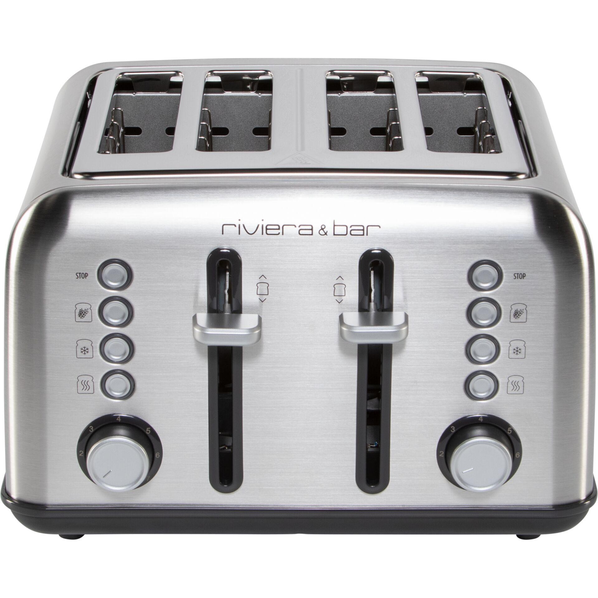 riviera&bar Toaster Stainless Steel 4 Short Slots