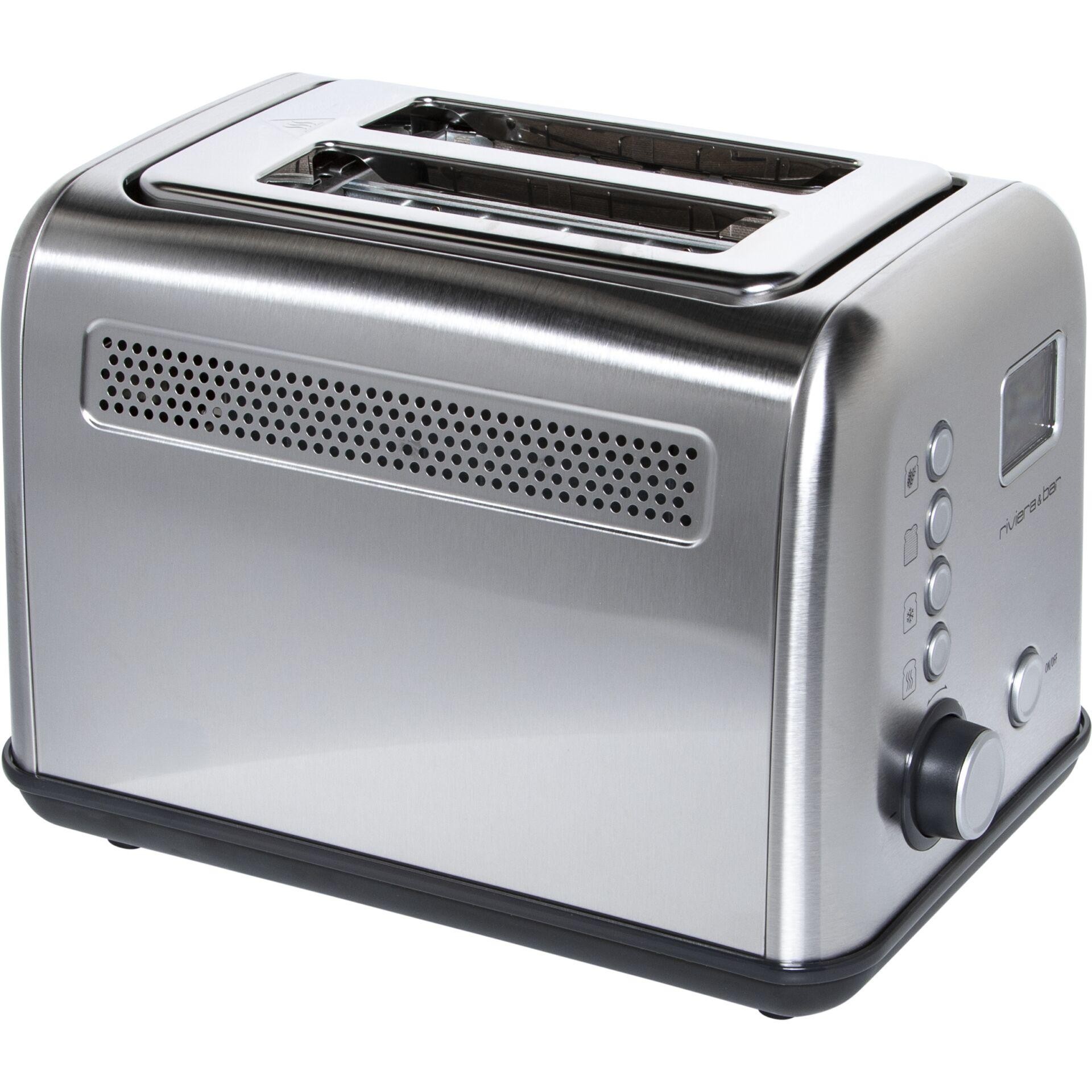riviera&bar Toaster Stainless Steel 2 Short Slots Full Autom.
