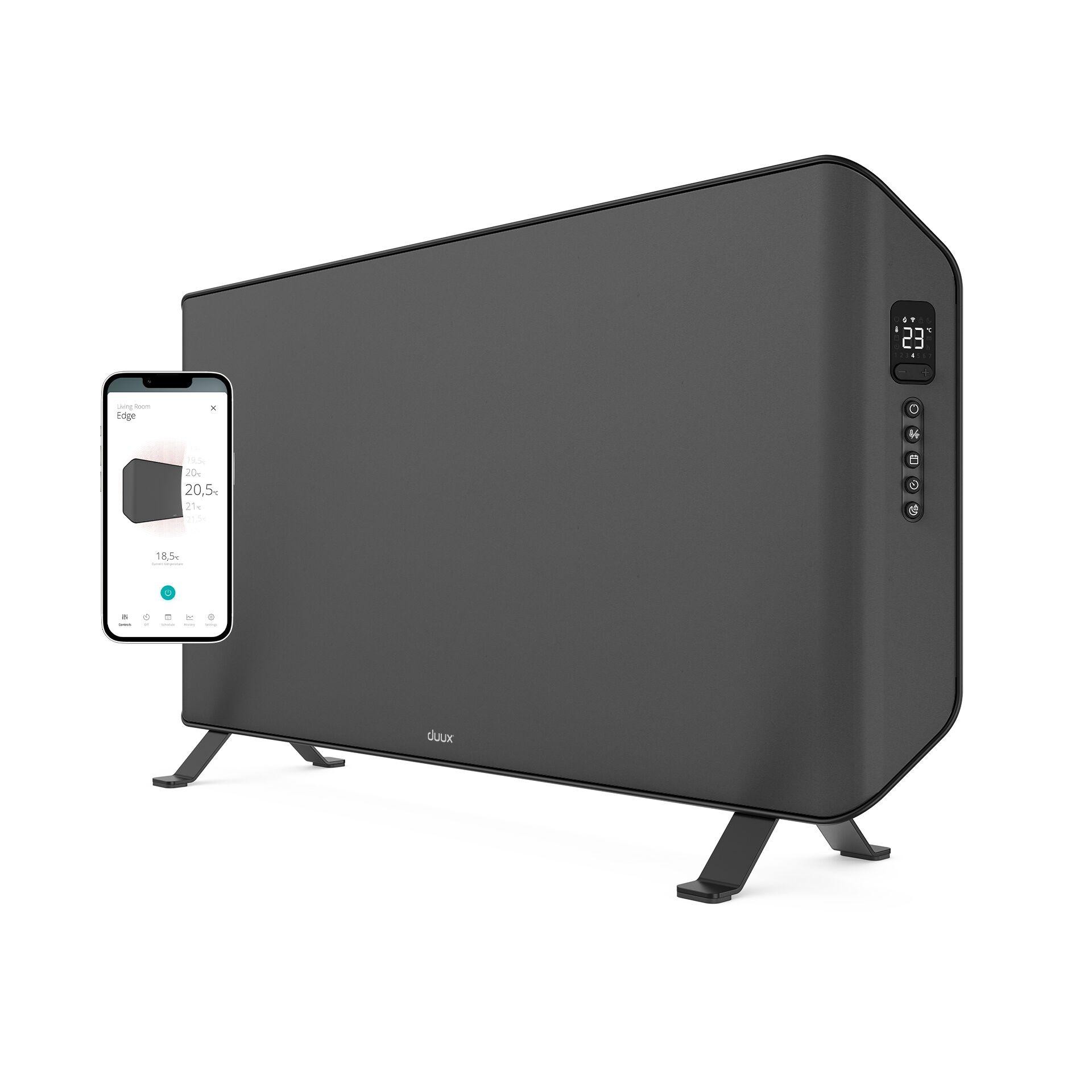 Duux Edge Indoor Grey 2000 W Convector electric space heater - Duux