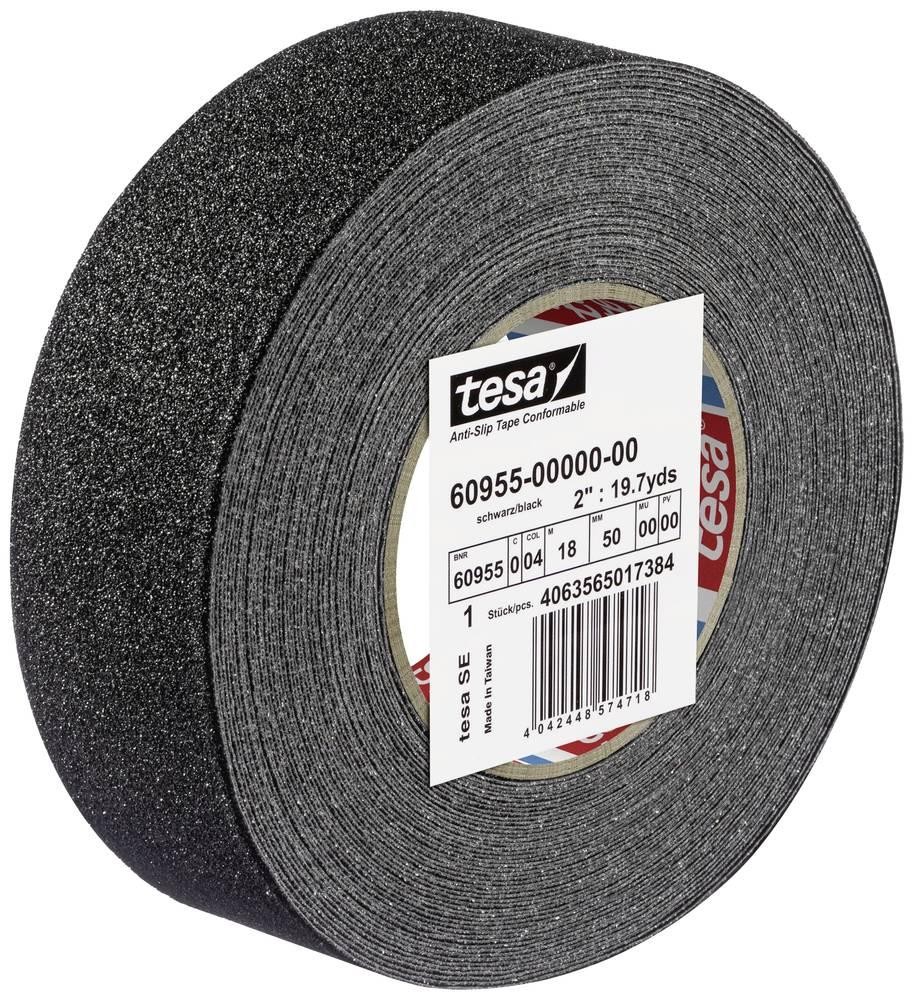 Tesa ANTI-RUTSCH 60955-00000-02 Anti-Rutschband tesa black (L x B)