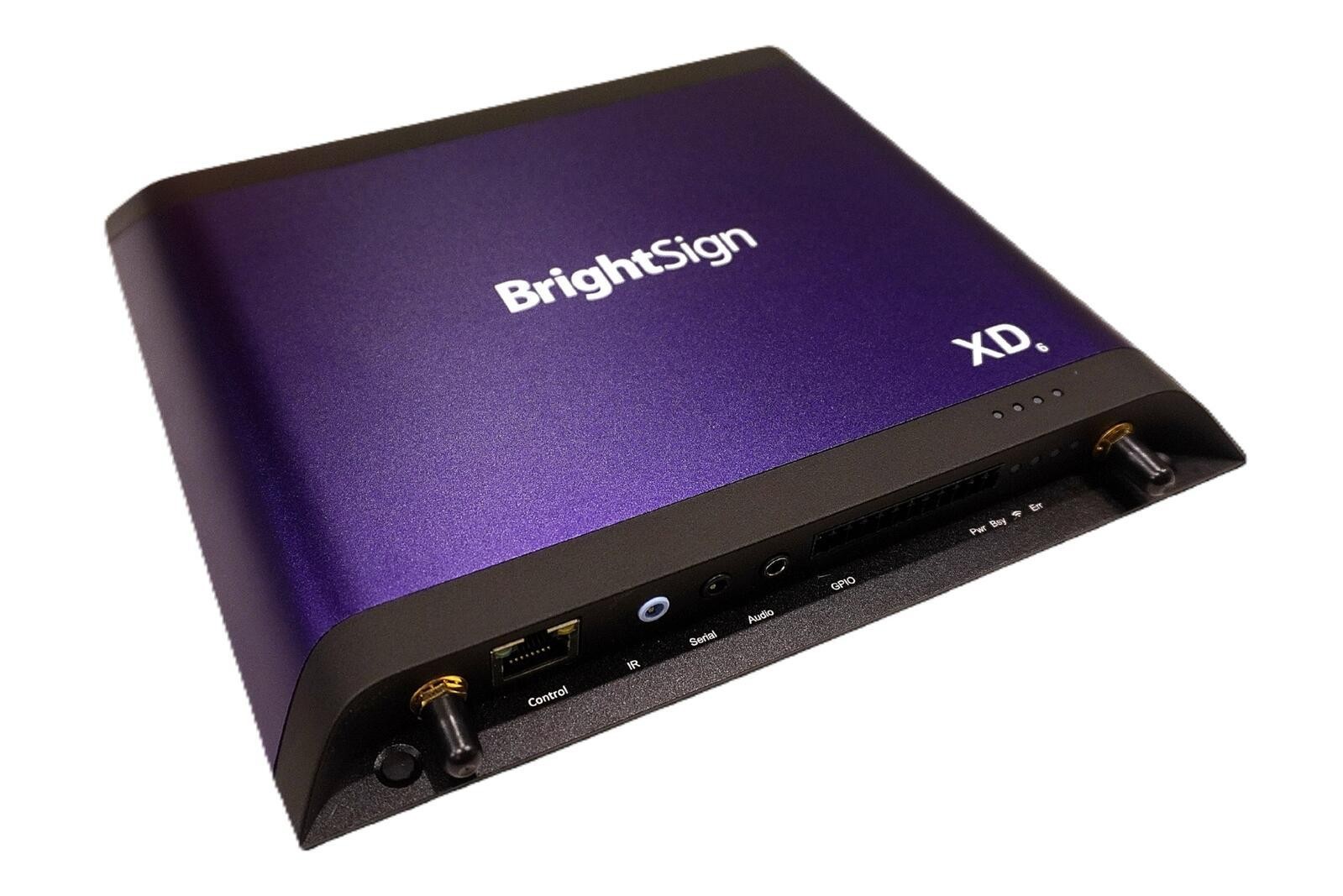 BrightSign XD1036 digital media player Black 4K Ultra HD Wi-Fi -